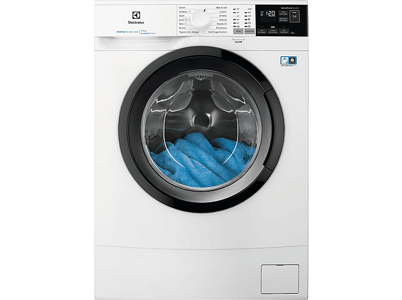 Lavadora carga frontal  ELECTROLUX EW6S462I 6 kg 16 programas Blanco