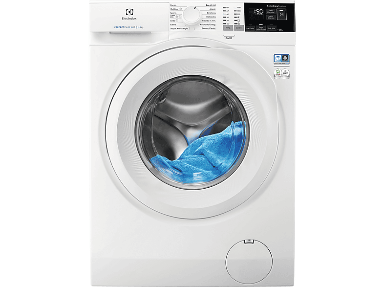 Lavadora carga frontal  ELECTROLUX EW6F4942FB 9 kg Blanco