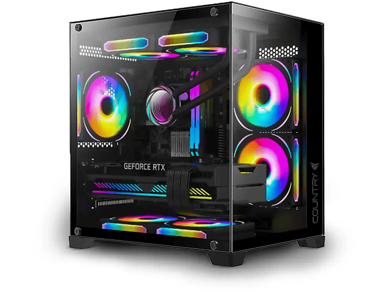 PC Gaming  PC RACING RYZEN 5 ORDENADOR SOBREMESA AMD Ryzen™ 5 7600X 32 GB RAM 2 TB SSD GeForce RTX™ 4060 Ti Windows 11 Pro (64 Bit) Negro 