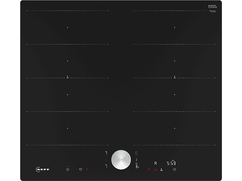 Placa de inducción  NEFF T66PTX4L0 4 zona(s) zonas 572 mm Negro 