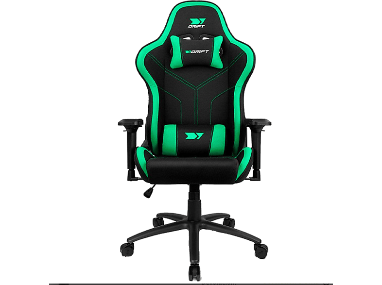 Silla gaming  Drift gaming DR110,Tela Reposabrazos 4D Alta transpiración Hasta 150 kg Verde