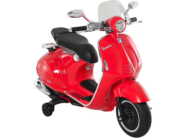 Moto eléctrica infantil  HOMCOM Faros Música 2 Ruedas Auxiliares +3 Años 108x49x75 cm 