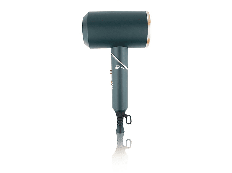 Secador de pelo  KINSI Plegable 2000 W 3 niveles temperatura 3 velocidades Difusor incluido Verde 