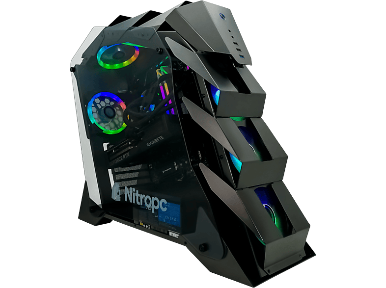 PC Gaming  NITROPC Élite Gold Intel Core i9-14900K (24 núcleos 32 hilos  1,80 GHz hasta 6,00 GHz) 64 GB RAM 2 TB SSD GeForce RTX™ 5080 Windows 11 (64 Bit) Negro 